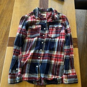Mossimo red white and blue flannel. Large/used.